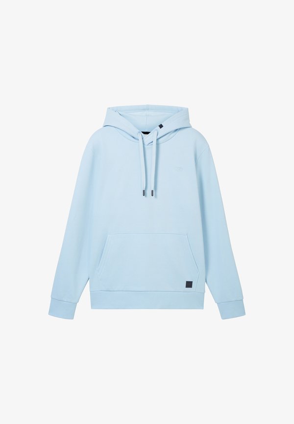 TOM TAILOR IN MELANGE OPTIK - Hoodie - hellblau