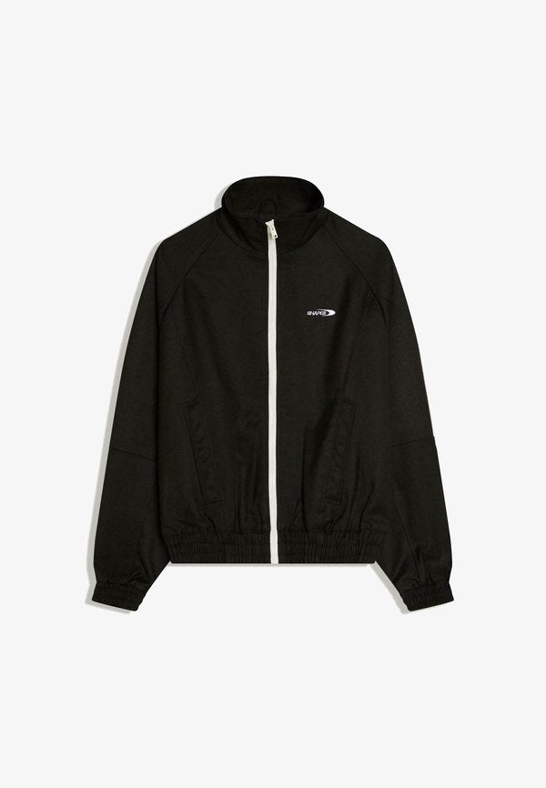 Bershka HIGH NECK SHAPES - Light jacket - black