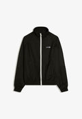Bershka HIGH NECK SHAPES - Light jacket - black