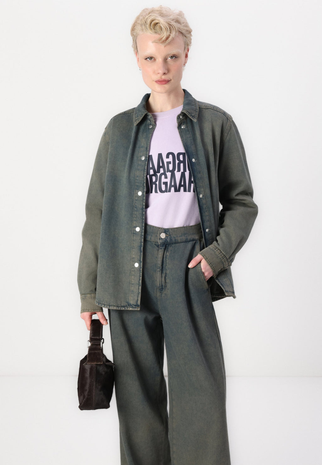 Mads Nørgaard COSY OVERDYED CRANE SHIRT