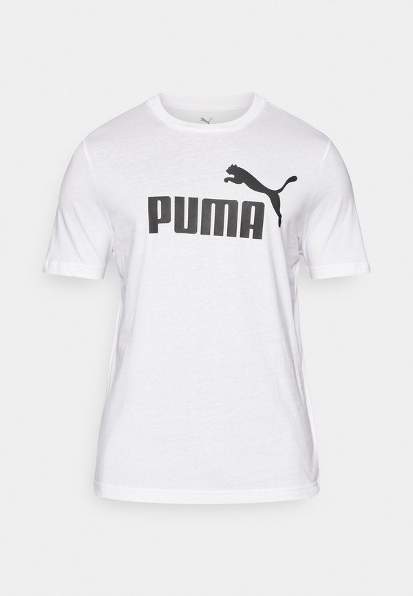 Puma LOGO TEE - Print T-shirt - white