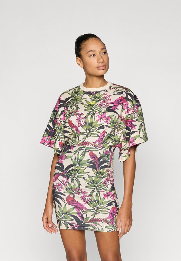 adidas Sportswear ADIDAS X FARM RIO - Jersey dress - multi-coloured