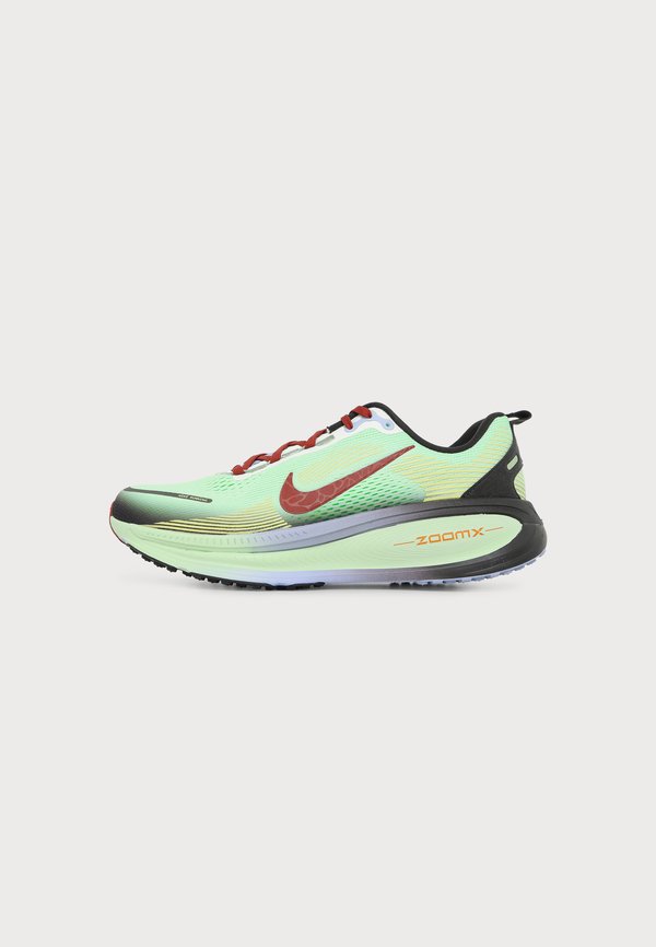 Nike Performance VOMERO - Trail running shoes - frosted spruce/univ red/tar/purple fade/light lemon twist/rugged orange