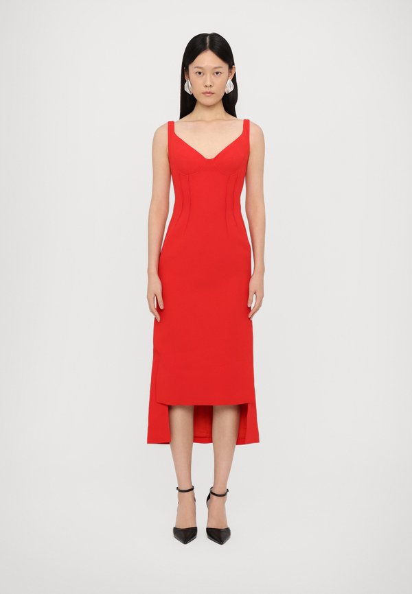 David Koma DOUBLE DETAIL MIDI DRESS