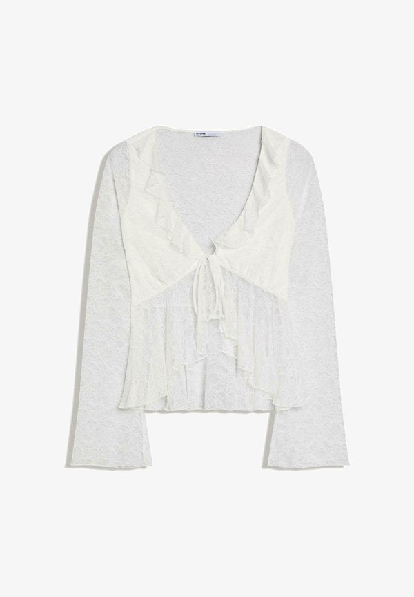 Bershka TSHIRT - Blouse - white