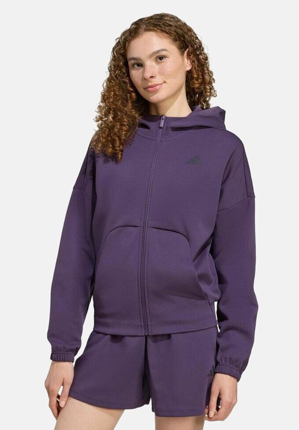 adidas Performance SL - Zip-up sweatshirt - aurora plum