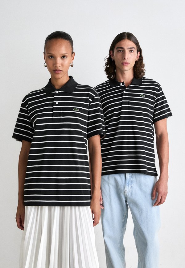 Lacoste UNISEX - Polo shirt - black/white