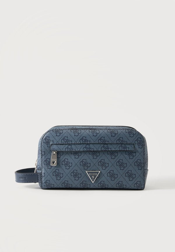 Guess MILANO SMALL NECESSAIRE - Wash bag - blue denim