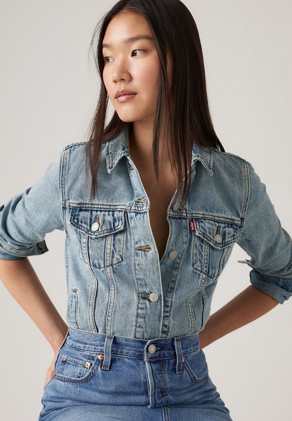 Levi's® ORIGINAL TRUCKER - Denim jacket - med indigo - worn in