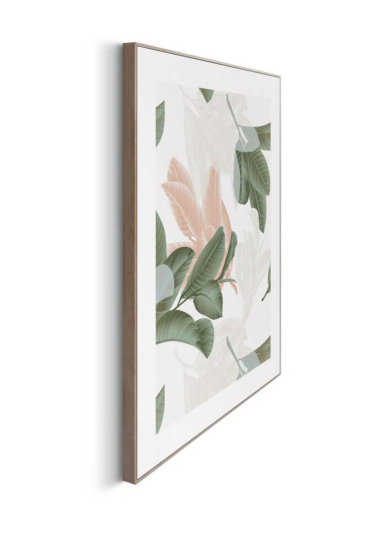 Orange Wallz FLORAL PATTERN