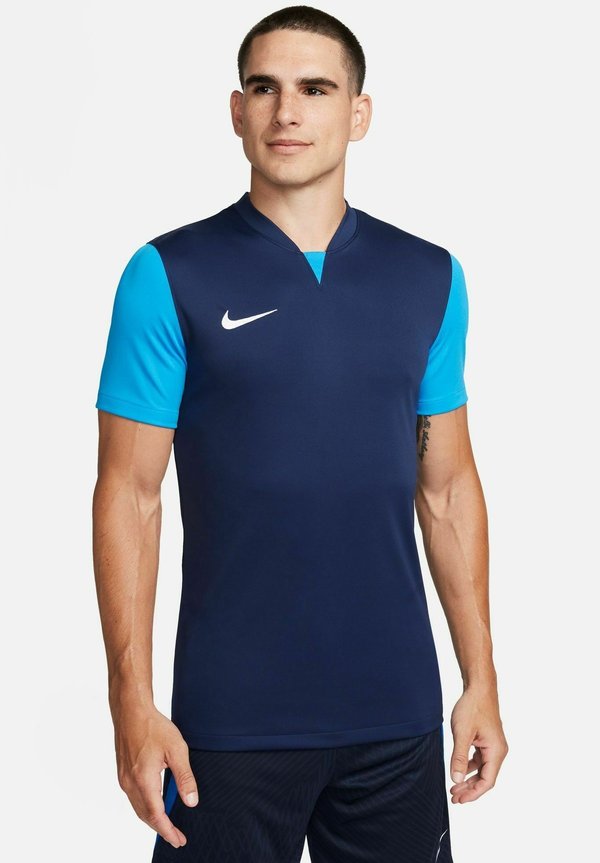 Nike Performance TROPHY - Sports T-shirt - midnight navy photo blue white