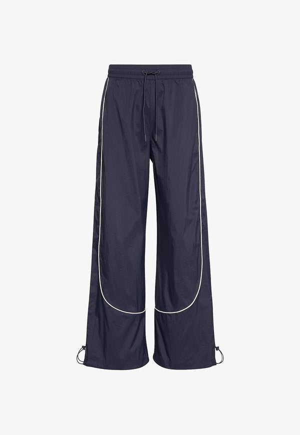 Calvin Klein Jeans CRINKLE RELAXED JOGGERS - Trousers - inkwell