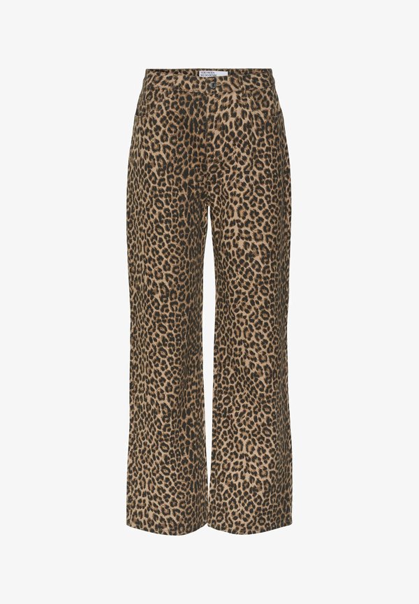 Vero Moda Wide Leg - silver mink aopleopard