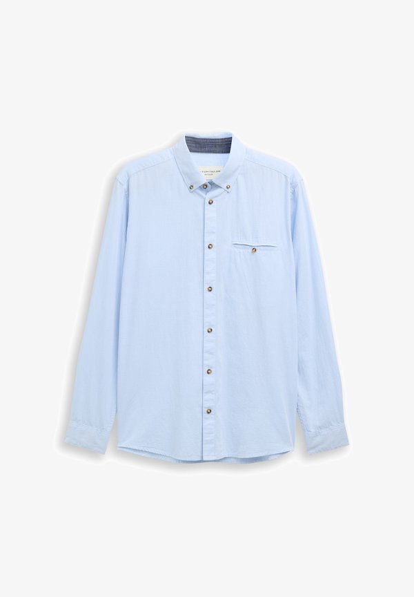 TOM TAILOR REGULAR FIT - Shirt - blue stripy structure