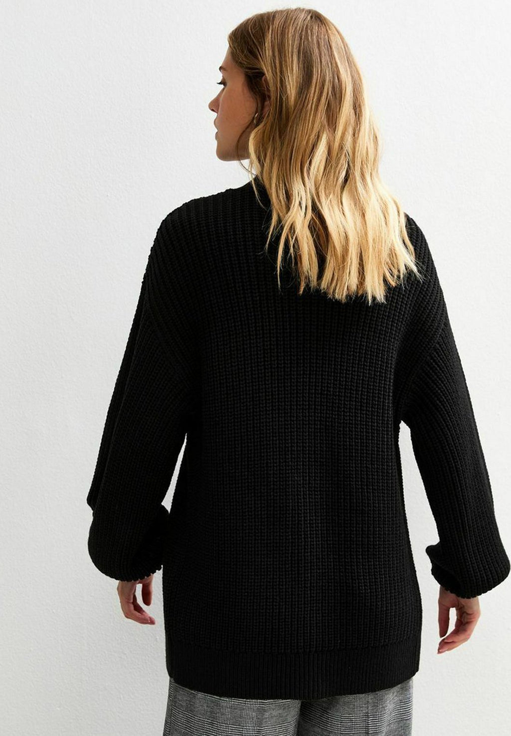 New Look STITCHY KNIT BALLOON SLEEVE