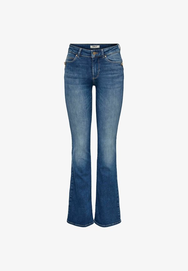 ONLY FLARED FIT JEANS ONLBLUSH MID WAIST FLARED FIT JEANS - Bootcut jeans - medium blue denim