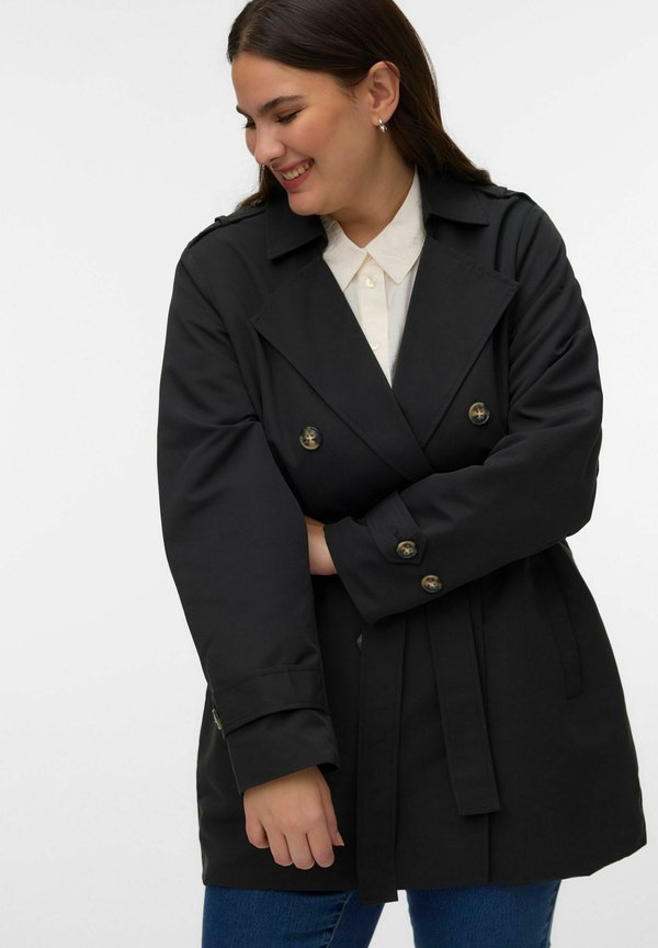Vero Moda Curve VMCHLOE - Trenchcoat - black