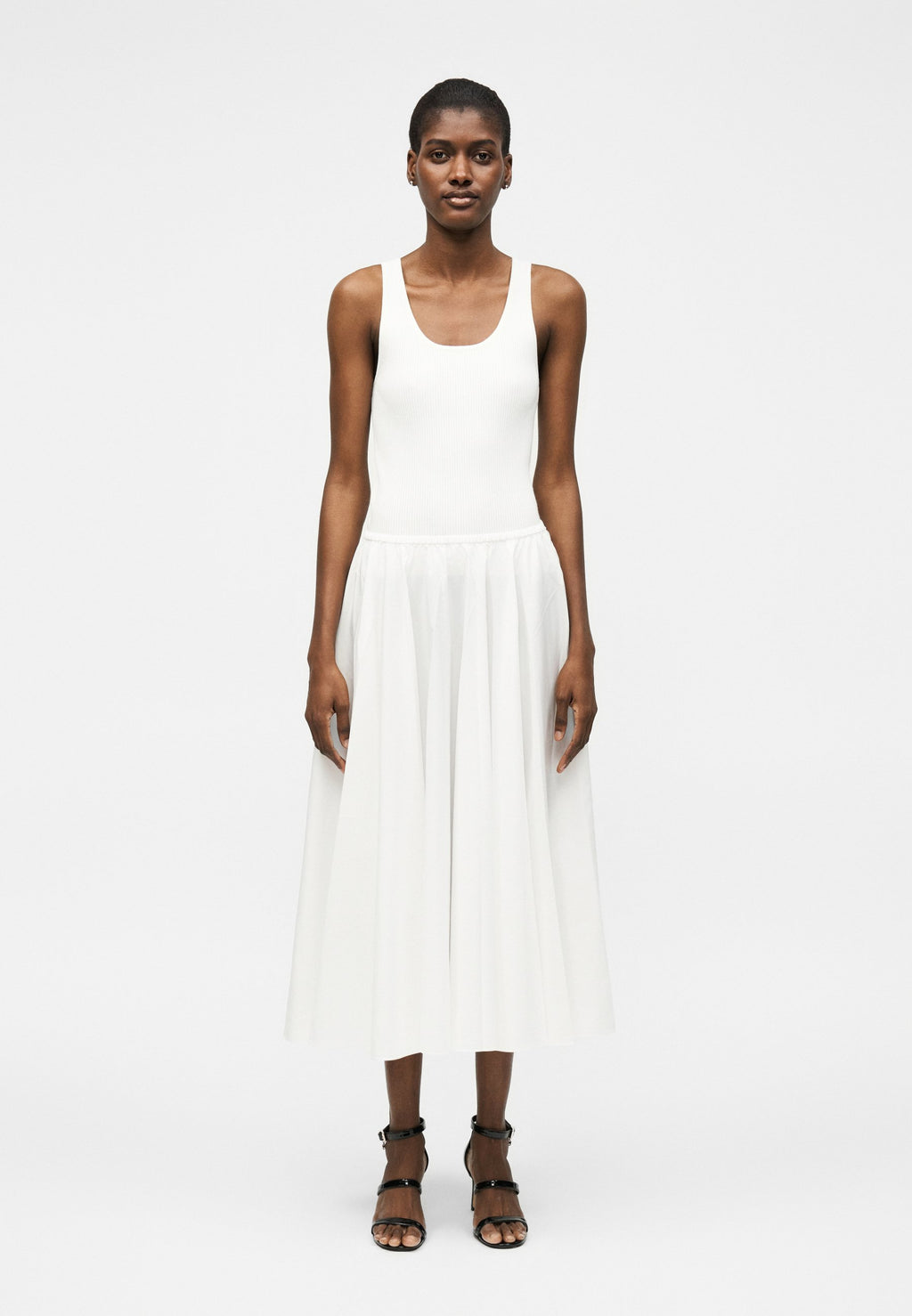 Norma Kamali FLARED SKIRT TO MIDCALF