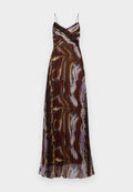 Halston FOSETTE GOWN