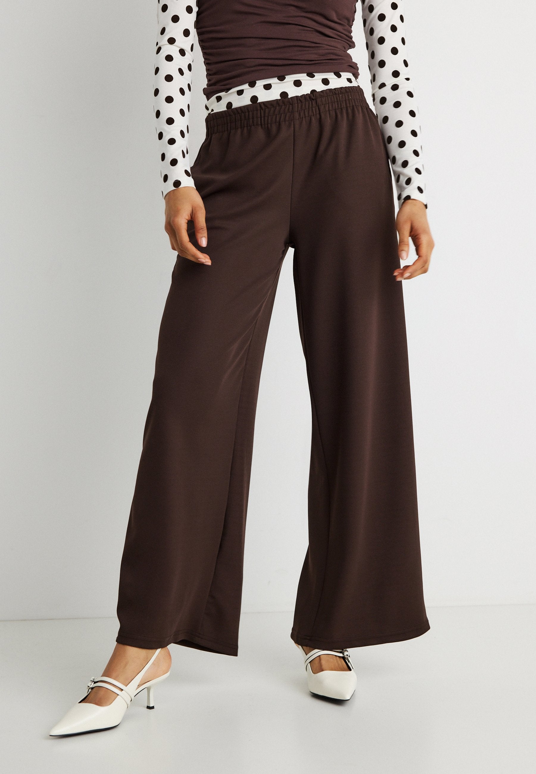Gina Tricot SPORTY WIDE TROUSERS