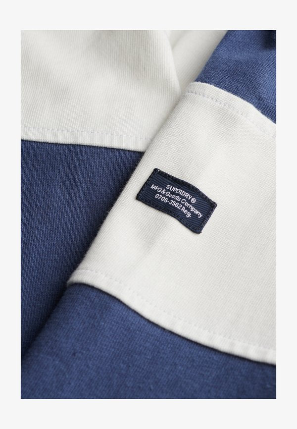 Superdry & Co CLASSIC RUGBY - Long sleeved top - lauren navy white