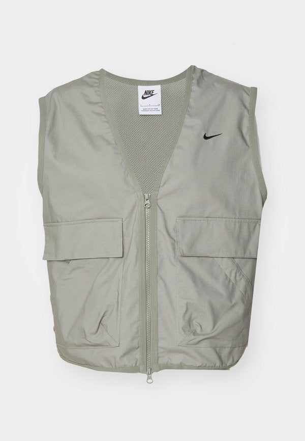 Nike Sportswear W NSW ESSTL WVN LSE CRGO VEST - Waistcoat - light army/black