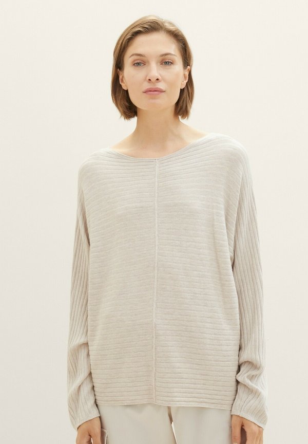 TOM TAILOR Jumper - clouds grey melange