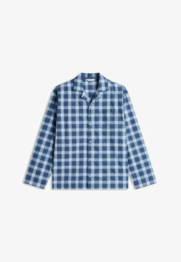 Tommy Hilfiger TOMMY HILFIGER TH ORIGINAL PRINT WOVEN PYJAMA SET - Pyjama set - chambray blue shadow check