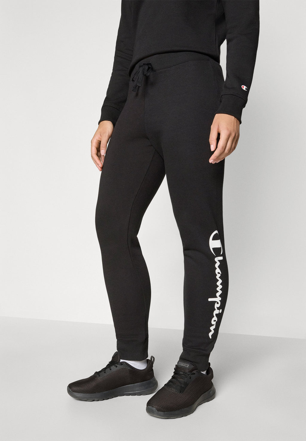Champion BASICS CUFF PANTS LARGE LOGO