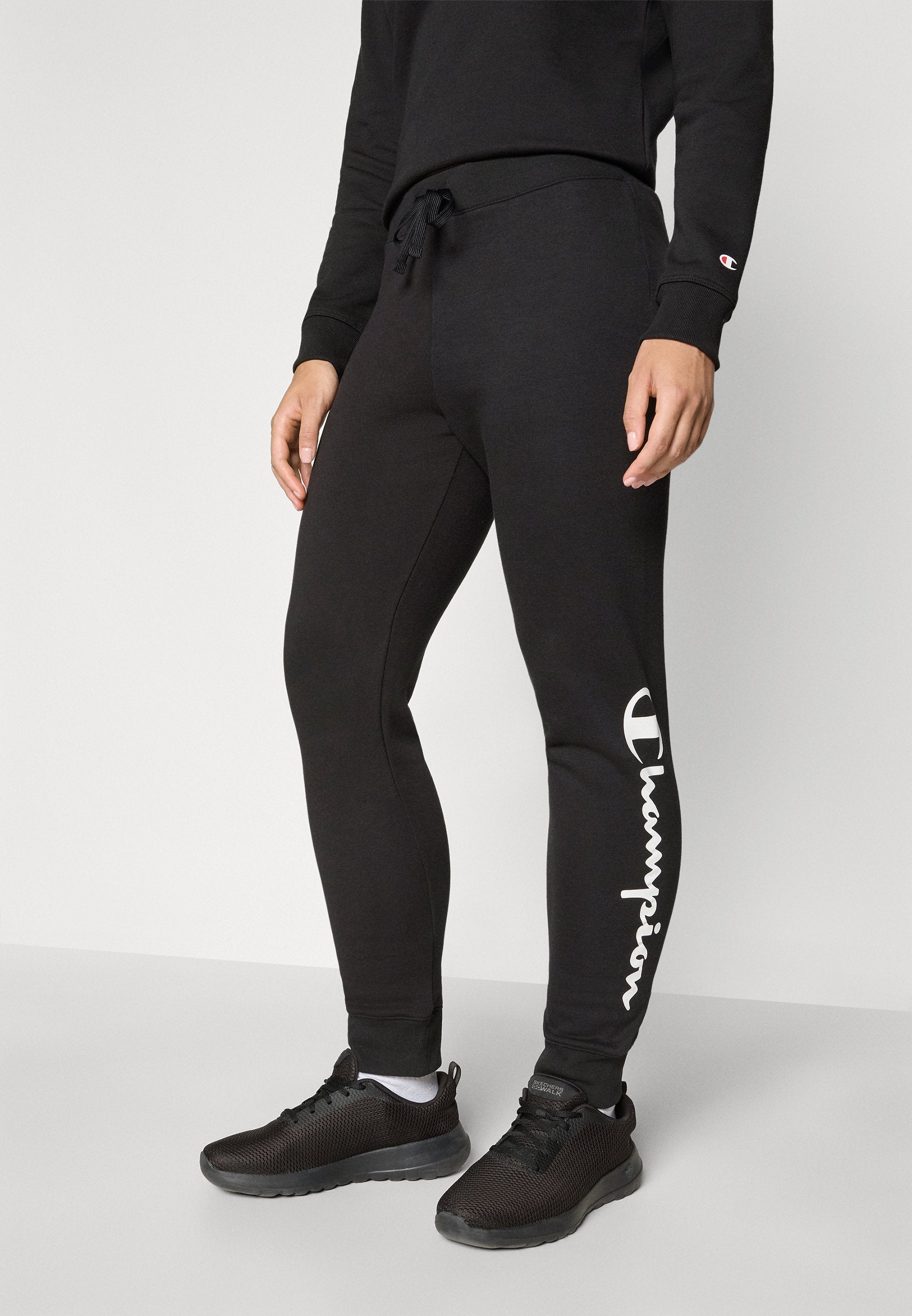 Champion BASICS CUFF PANTS LARGE LOGO