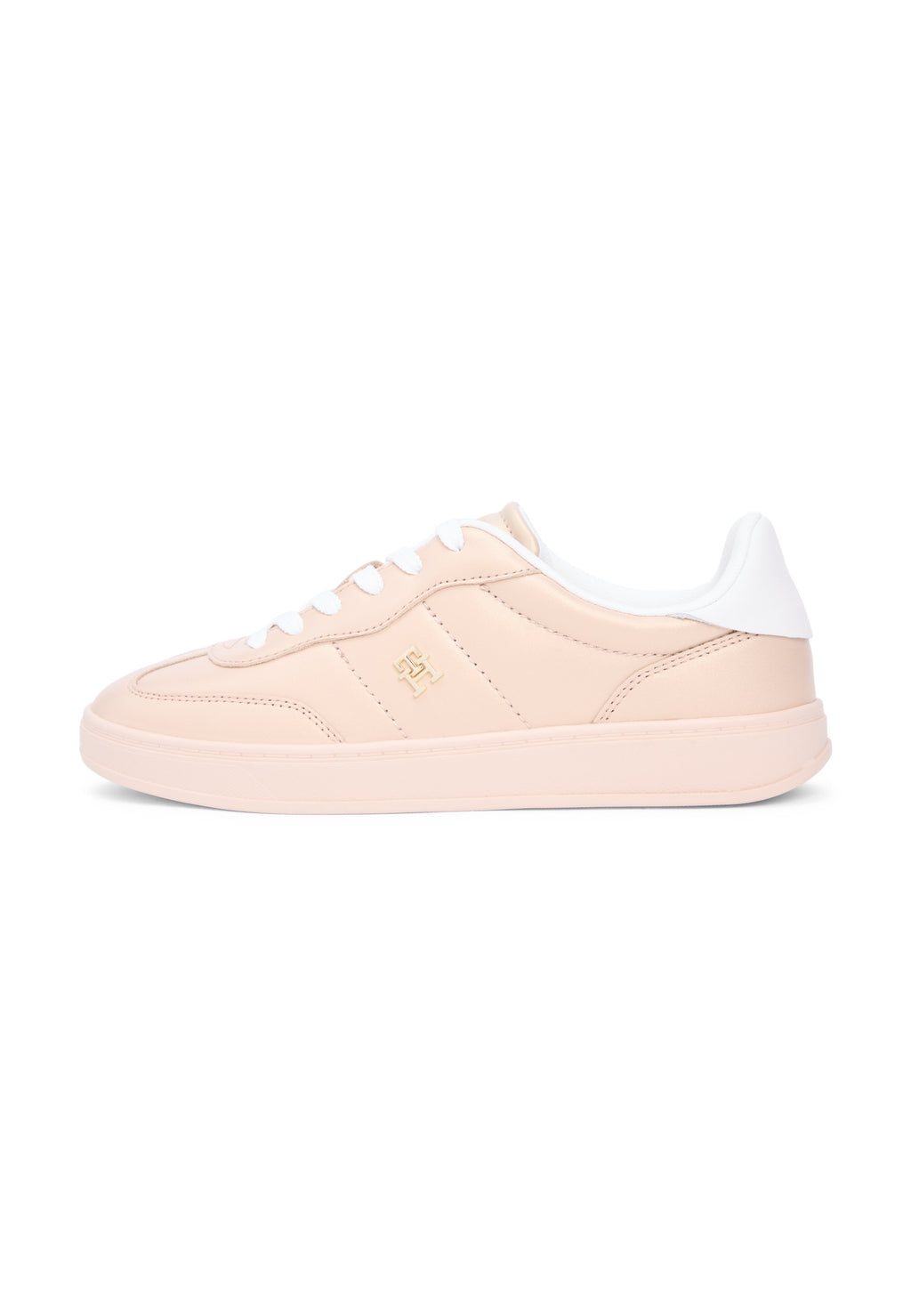 TH MONOGRAM METALLIC TRAINERS WITH LEATHER Media 1