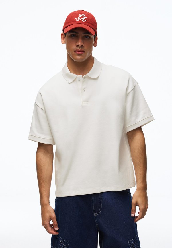 Bershka SHORT SLEEVE  - Polo shirt - white