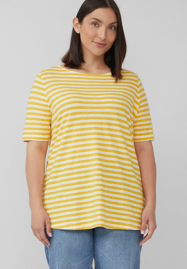 s.Oliver Print T-shirt - zitrone