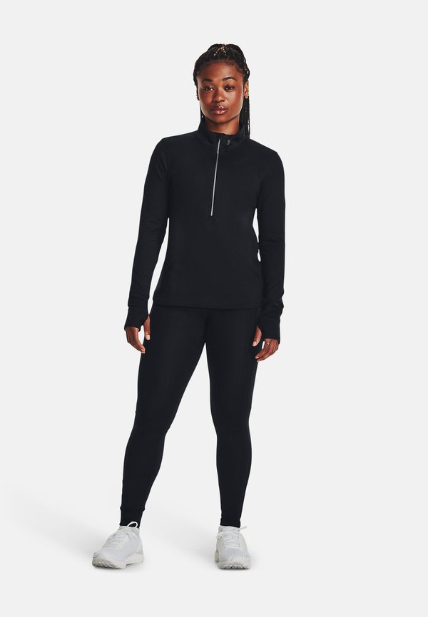 Under Armour QUALIFIER - Long sleeved top - black /  / reflective