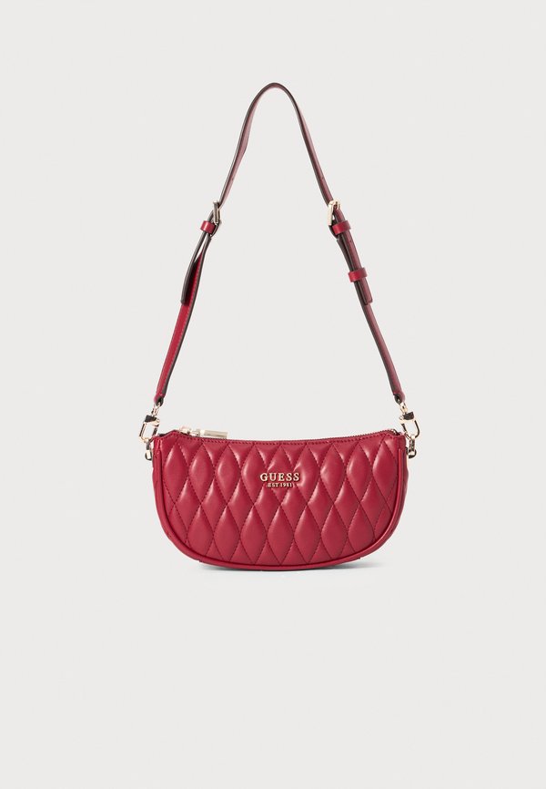 Guess VALLA MINI TOP ZIP BAG - Handbag - red