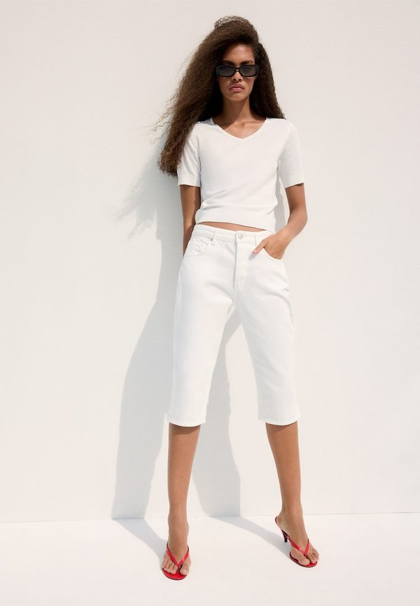 Mango ADULT - Basic T-shirt - white