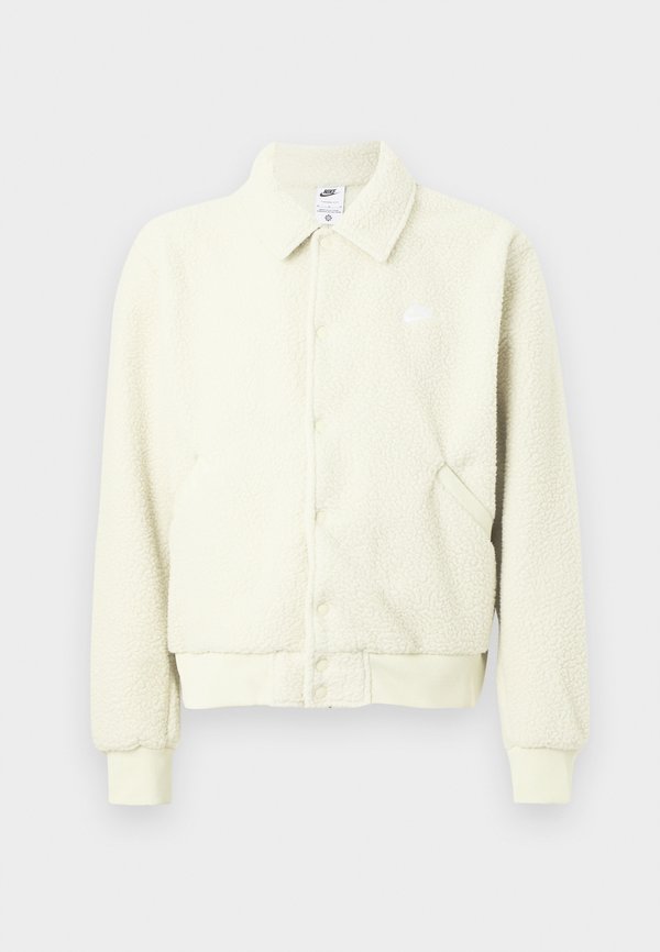 Nike Sportswear CLUB COACHES - Fleece jacket - khaki/white