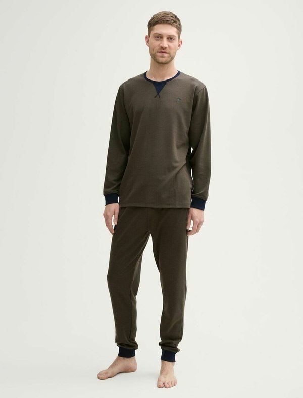 TOM TAILOR UNTERWÄSCHE BASIC  - Pyjama set - green-dark-multicolor