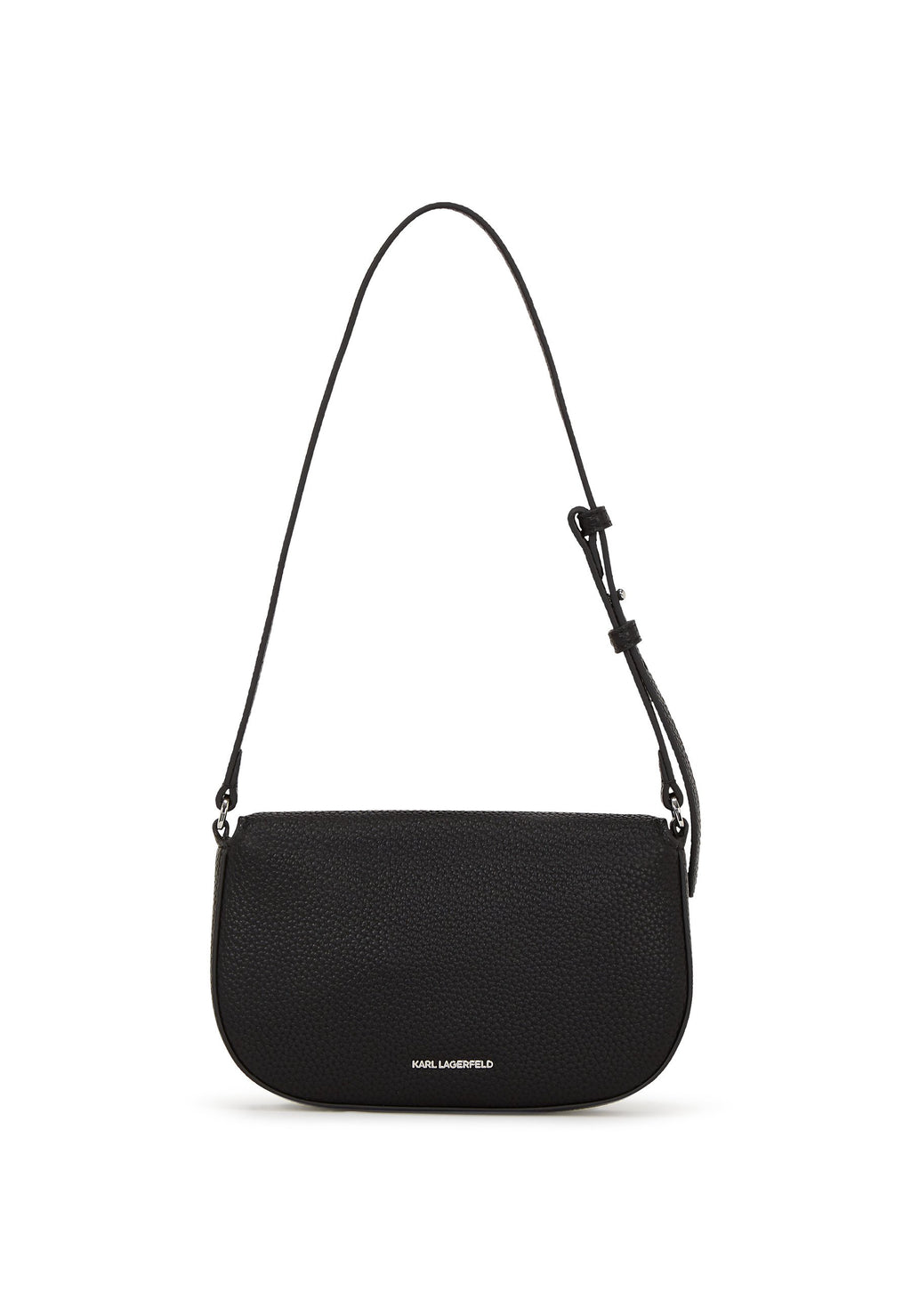 KARL LAGERFELD IKON PEBBLE PIN FLAP POUCH
