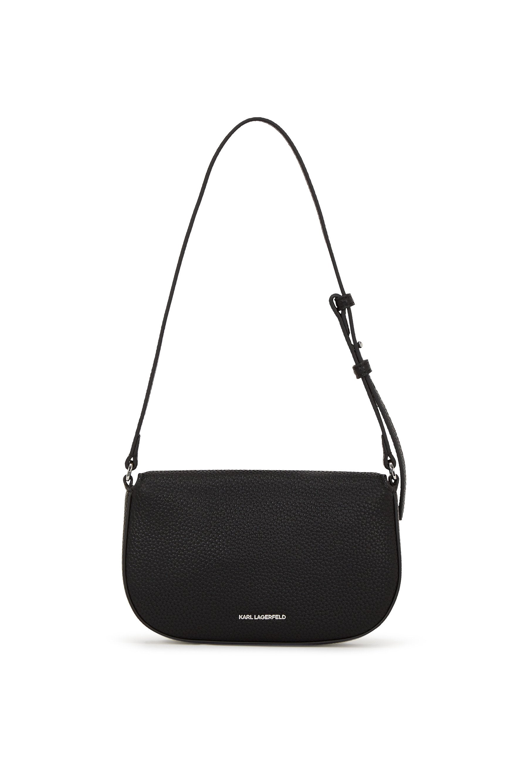 KARL LAGERFELD IKON PEBBLE PIN FLAP POUCH