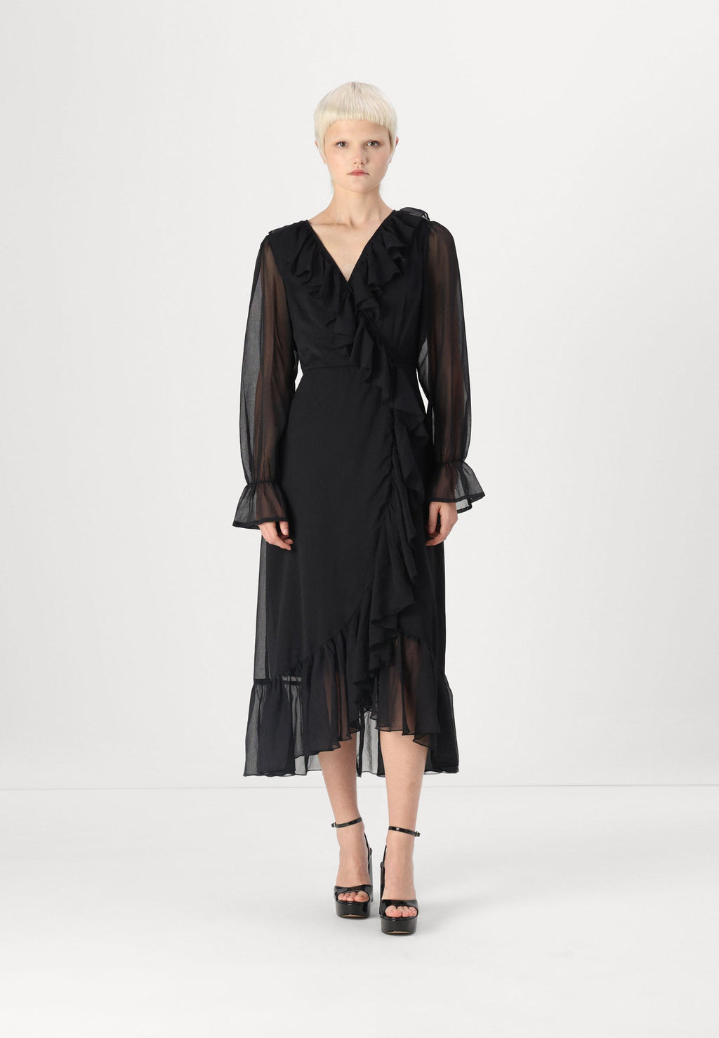 VILA VIODA MAXI FRILL DRESS
