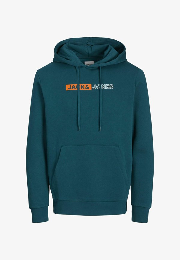 Jack & Jones Logo - Hoodie - deep teal