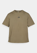 adidas Performance D4T WORKOUT FRENCH TERRY - Basic T-shirt - olive strata