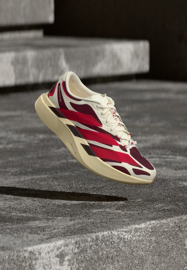 adidas Performance ADIZERO EVO SL EXO - Trainers - off white/better scarlet/maroon