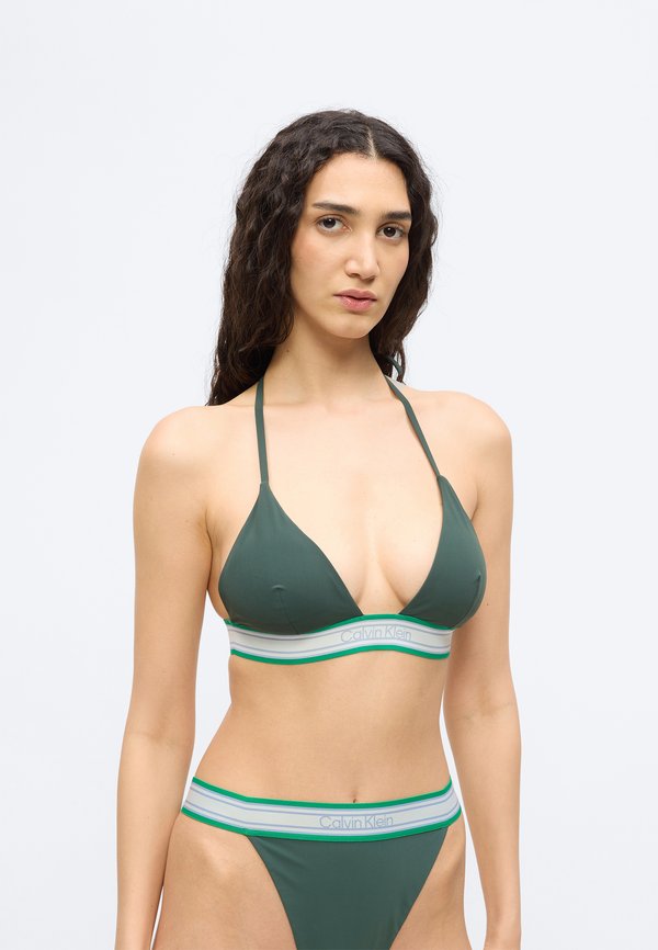 Calvin Klein Swimwear HALTER TRIANGLE ICON STRIPE SWIM