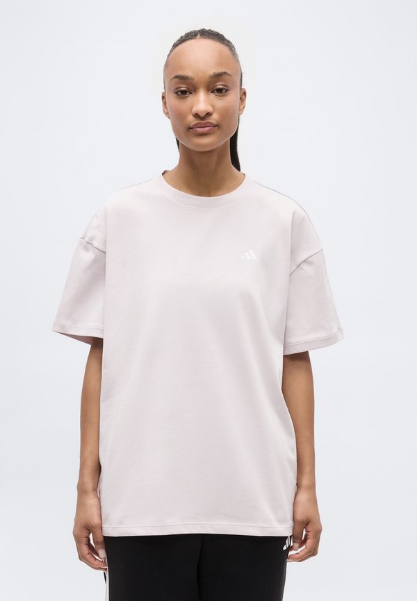 adidas Performance POWER ESSENTIALS WORKOUT OVERSIZED - Basic T-shirt - ice purple