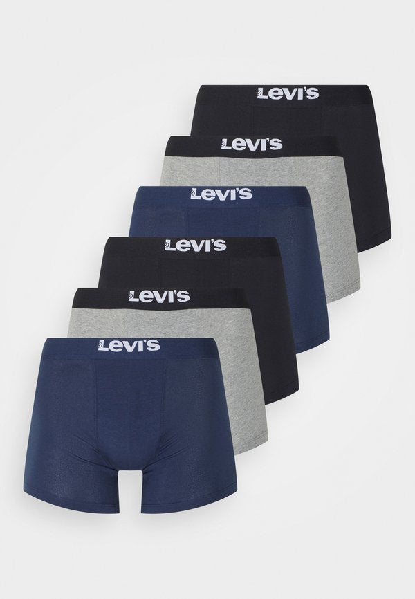 Levi's® MEN BASIC BRIEF 6 PACK - Boxer briefs - black/grey melange