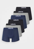 Levi's® MEN BASIC BRIEF 6 PACK - Boxer briefs - black/grey melange