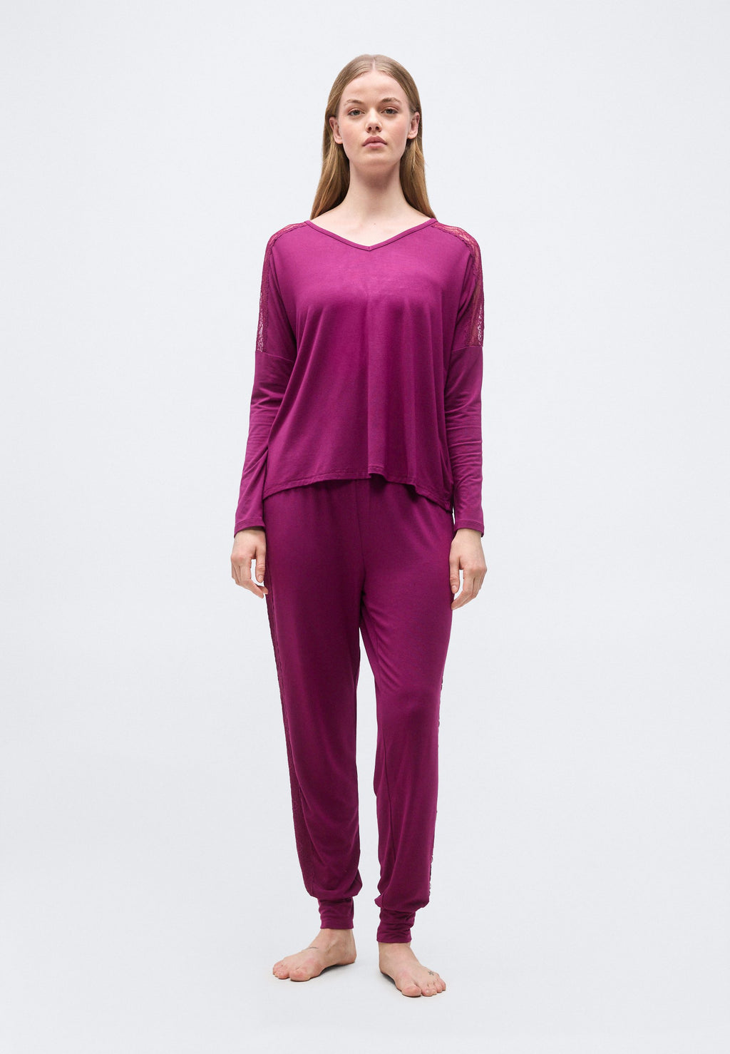 Anna Field MODAL & LACE NIGHTWEAR SET WITH LACE DETAIL