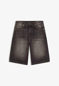Bershka Denim shorts - black